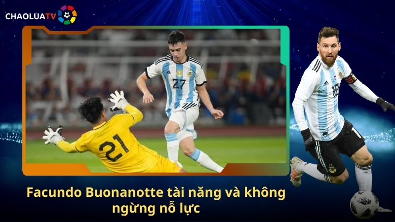 Facundo Buonanotte tài năng và không ngừng nỗ lực