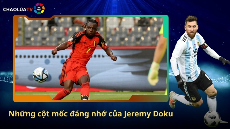 Jeremy Doku - Cánh chim đầy tốc độ của thành Manchester City 3 Những cột mốc đáng nhớ của Jeremy Doku