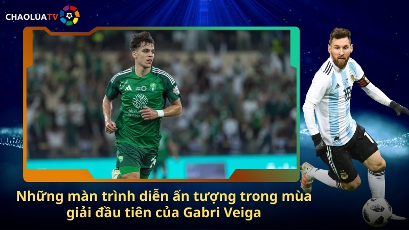 Gabri Veiga - Từng là tân binh ấn tượng tại Al Ahli 2 Những màn trình diễn ấn tượng trong mùa giải đầu tiên của Gabri Veiga
