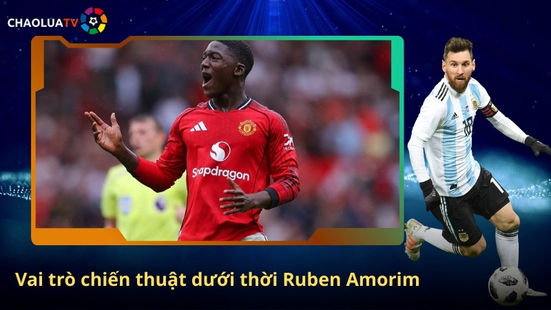 Kobbie Mainoo cầu thủ trẻ bệ phóng mới cho tuyến giữa Quỷ Đỏ 2 Vai tro chien thuat duoi thoi Ruben Amorim